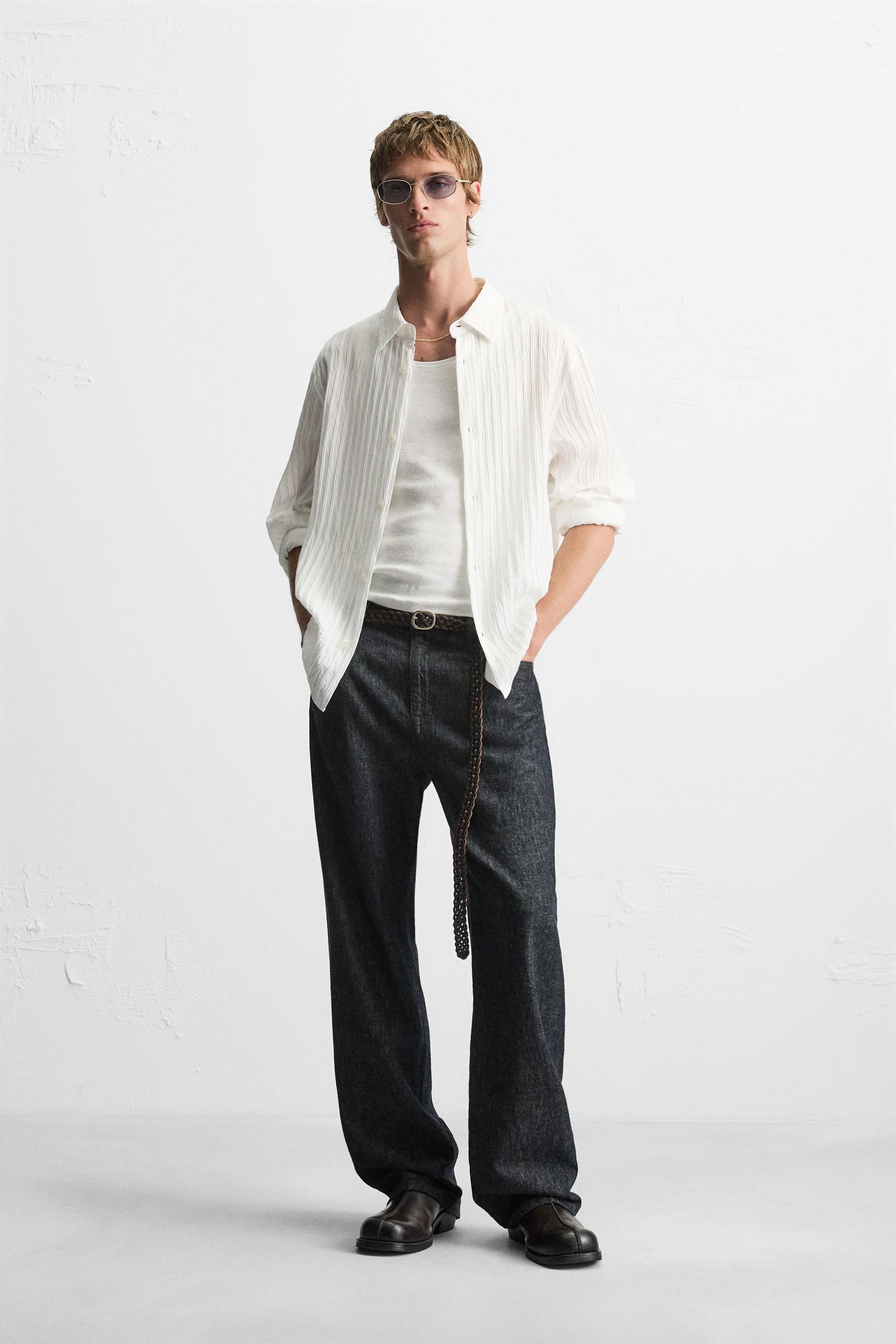 CHEMISE JACQUARD À RAYURES